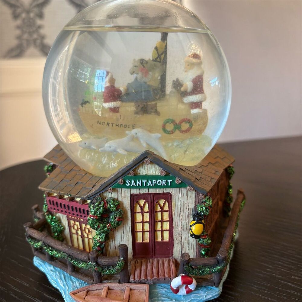 Lighted Christmas Musical Water Collector Globe Newel Development Co